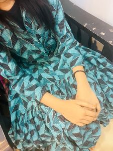 Peacock Blue Dress