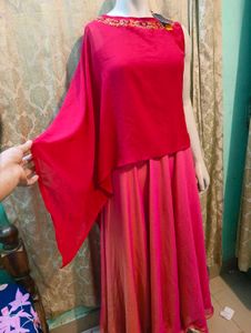 Elegant pink Ethnic Gown