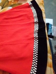 Party Wear Dress With Black Shining Border