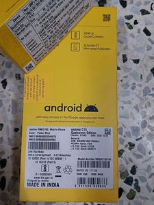 Realme C15 Mobile Phone Empty Box