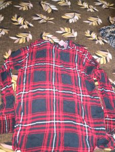Red &amp; Black Plaid Shirt