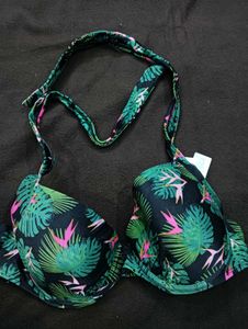 Tropical Print 🖤Bikini Top