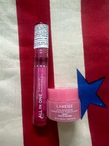 LAMEL & LANEIGE Lip Oil , Lipmask Combo