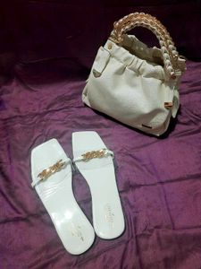 Gold Buckle Transparent Flat Sandals