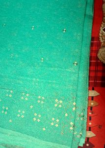 Sea green saree