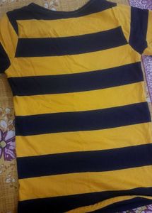 Women's Round Neck Striped T-Shirt