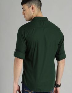 Men Green Casual Shirt,ROADSTER