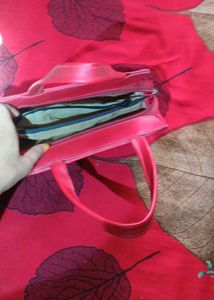 red Floral Handbag