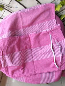 Pink Striped Bedsheet
