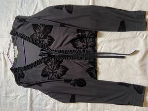 Floral Velvet Cardigan