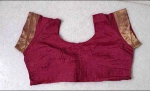 Pink &amp; Gold Floral Print Saree