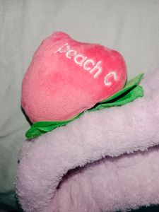 New Miniso Purple Peach Soft Headband