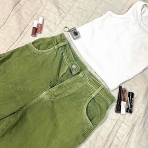 Green Cargo Jeans💚