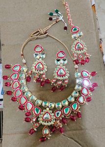 I Jewels Gold Plated Traditional Necklace