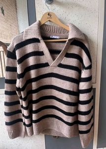 Zara Striped Knit Sweater