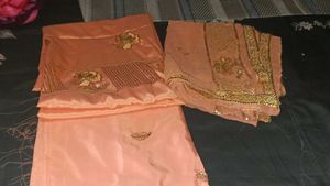 Peach Dress Material