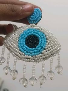 Handmade Beaded &#34;Evil Eye&#34; Brooch