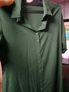 Green Button-Down Dress