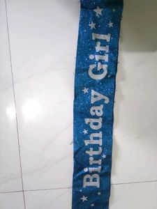 glitter birthday sash