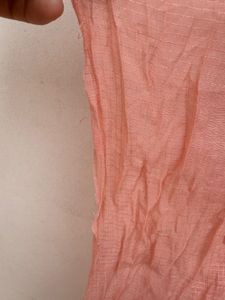 Tricolour Peach &amp; Mint green Dupatta