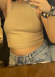 Zara Ribbed Crop Top