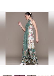 LABEL RITU KUMARFloral Print Fit &amp; Flare Dress