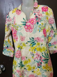 Floral Print Tunic Top