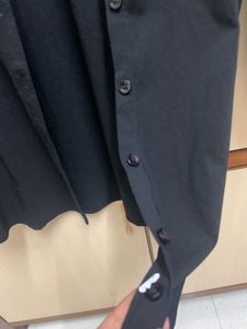 Black Solid Shirt For Women