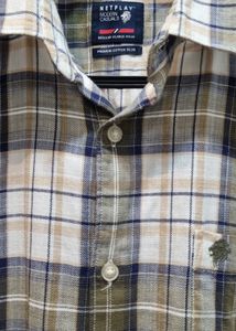 Checked Button-Down Shirt