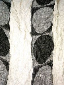 Black &amp; White Circle Scarf