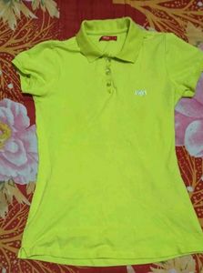 Lime Green Polo Top
