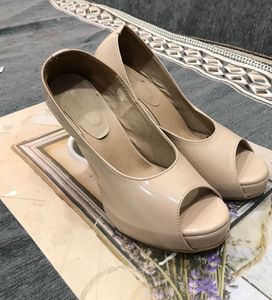 Beige High Heel Pumps