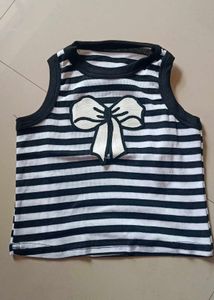 Striped Bow Tank Top