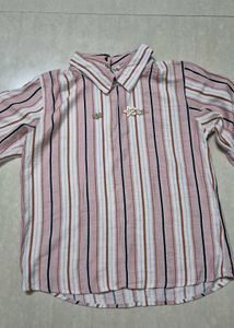 A Collared Striped Shirt