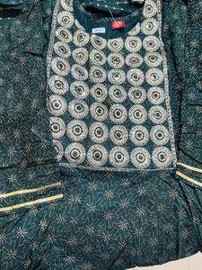 Green Sharara Set