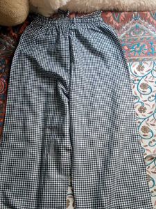 Checkered Wide Leg Pants