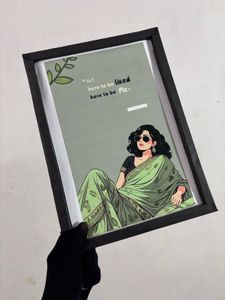 🖼️🌷Framed 'Not Here to Be Liked' Print