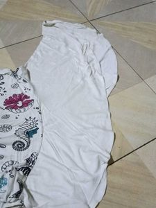 Patterned White T-Shirt top