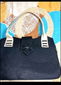 red and black hand bag combo