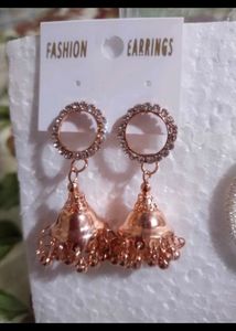 Rose Gold Jhumka