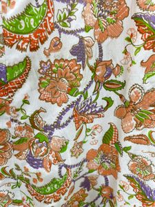 Floral Cotton Maxi Dress With Pants &amp; Dupatta