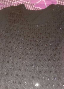 Elegant Black Embellished Kurti