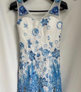 Frozen Maxi Embroided Dress