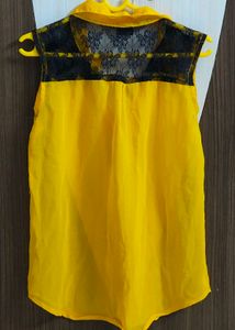Yellow Net Top💛