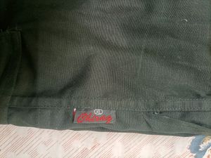 Black trousers, stretchable waist