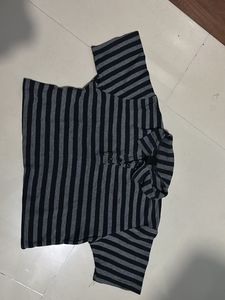 Striped Polo Top