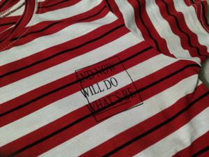 Red And White Cute Tshirt