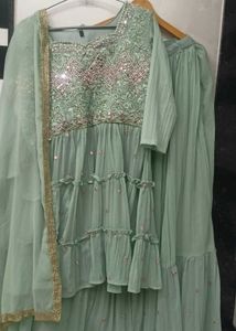 wedding wear frock and ghaghra