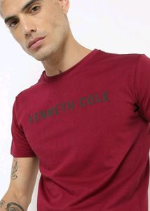 KENNETH COLE Brand Print  Slim Fit Crew Neck Tshir