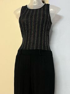 Branded Black Party Wear Jumpsuit